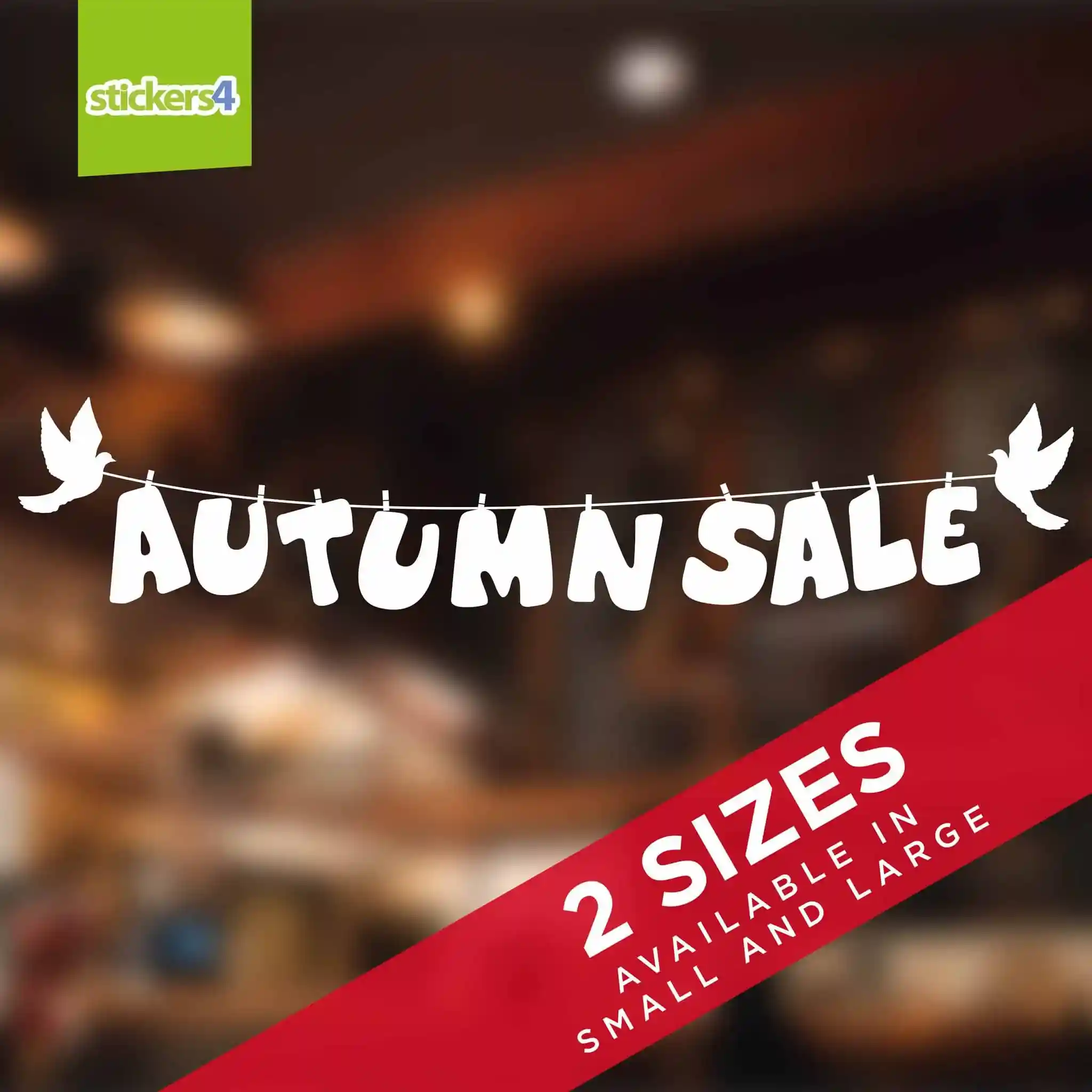Autumn Sale Window Stickers